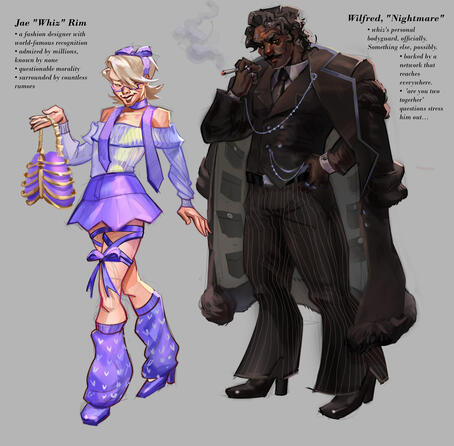 Shaded fullbody (2 characters)